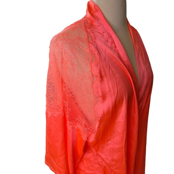 Victorias Secret Robe Womens Satin Lace Silky Intimate Extra Small - Picture 8 of 16